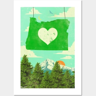 OREGON LOVE Posters and Art
